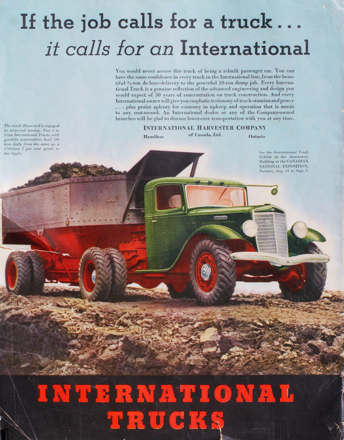 1935 International Auto Advertising